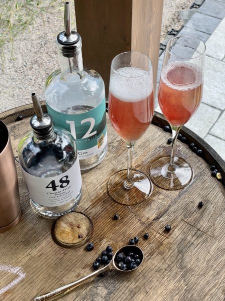 French 75 aux bleuets sauvages