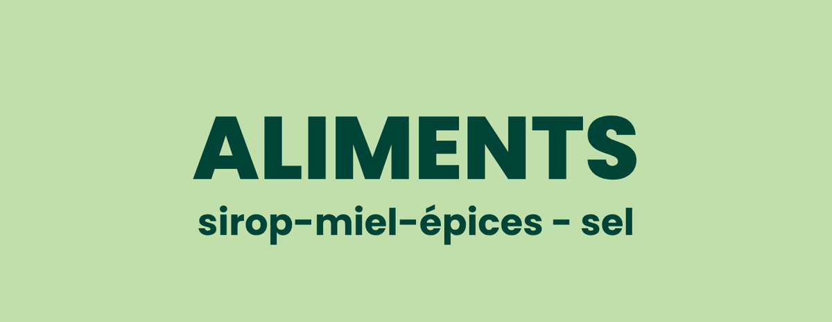 ALIMENTS | Miel-sirop-épices